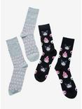 My Melody & Kuromi Heart Crew Socks 2 Pair, , alternate