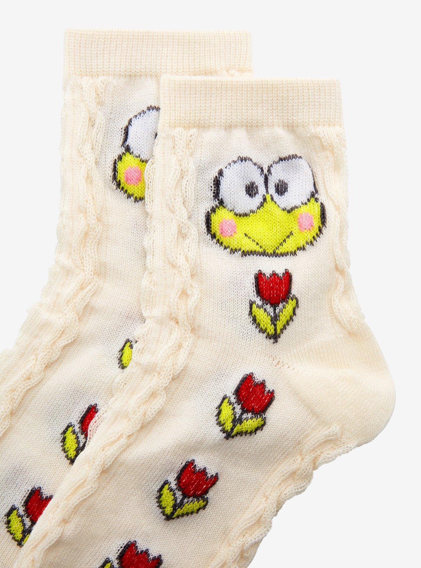 Keroppi Textured Ankle Socks, , alternate