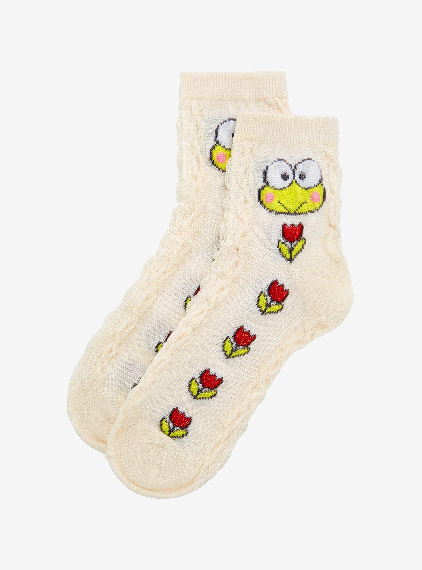 Keroppi Textured Ankle Socks, , alternate