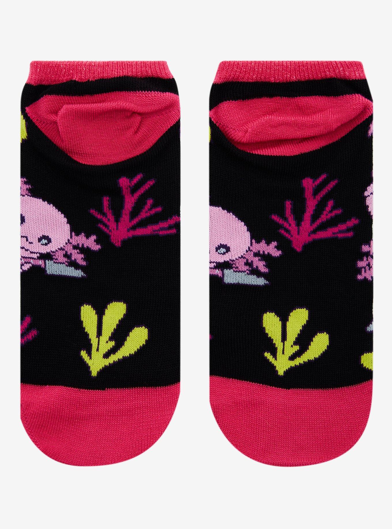 Axolotl Knife No-Show Socks, , hi-res