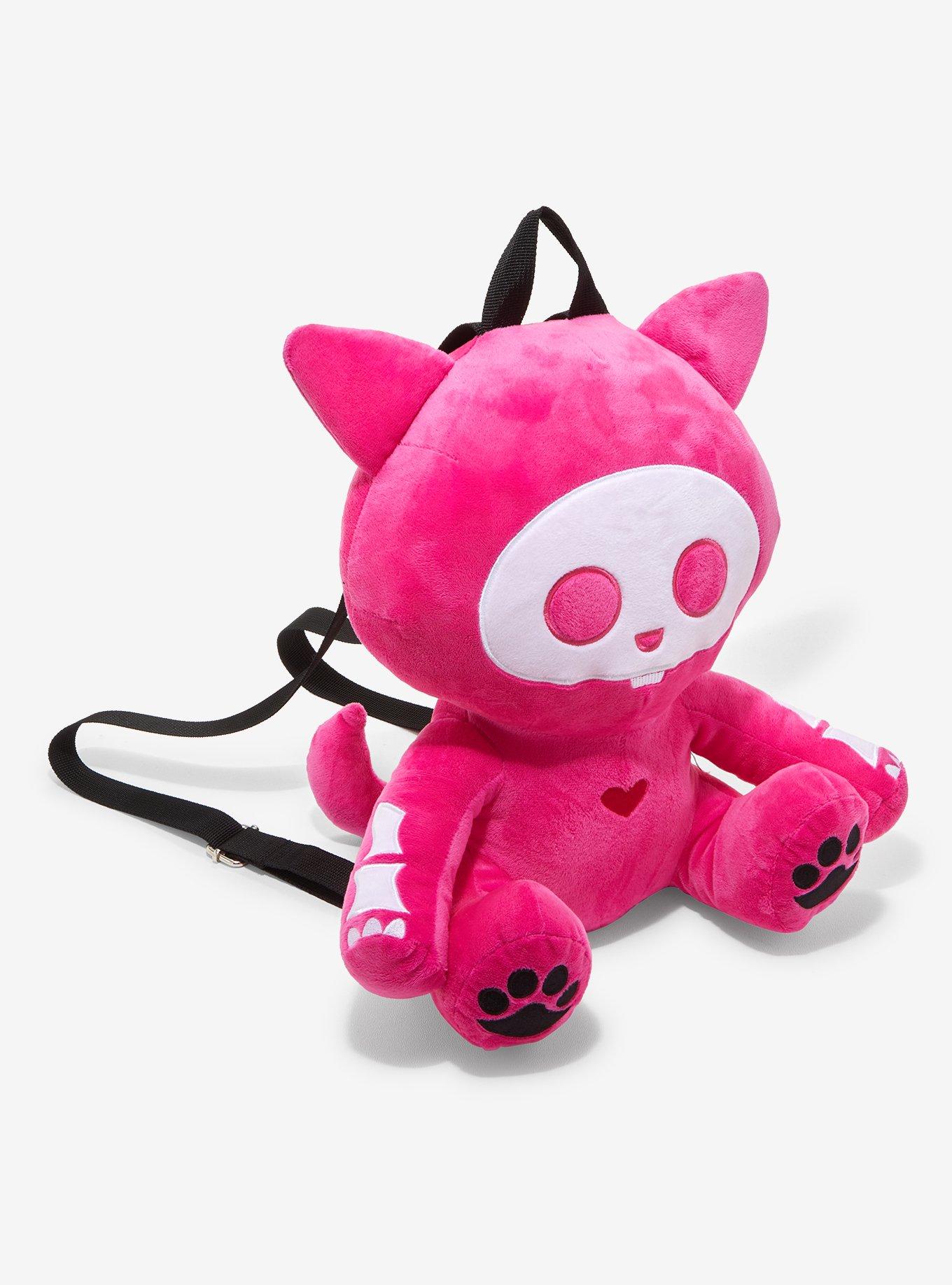 Skelanimals Pink Kit Plush Backpack, , alternate