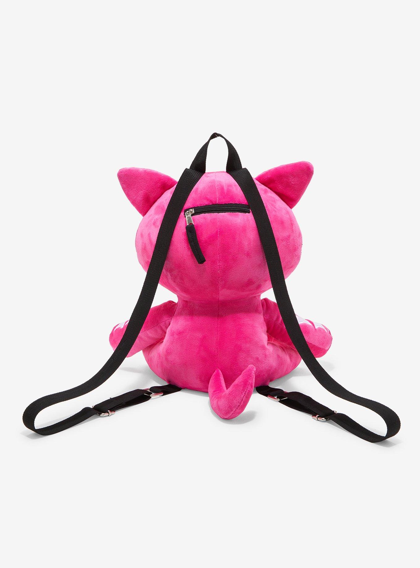 Skelanimals Pink Kit Plush Backpack, , alternate