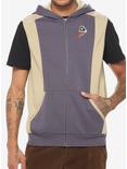 Our Universe Marvel Guardians Of The Galaxy Drax Sleeveless Hoodie, BROWN, alternate
