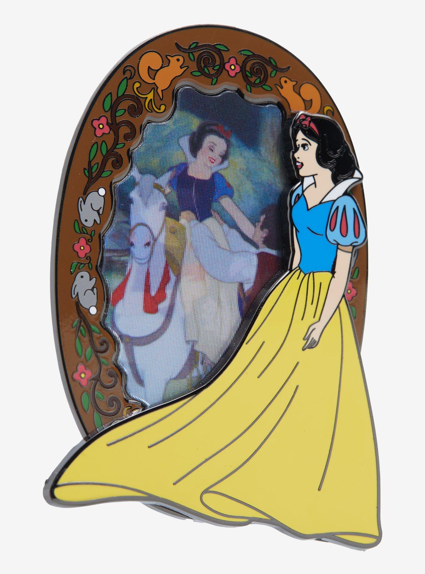 Loungefly Disney Snow White And The Seven Dwarfs Mirror Scene Lenticular Enamel Pin, , alternate