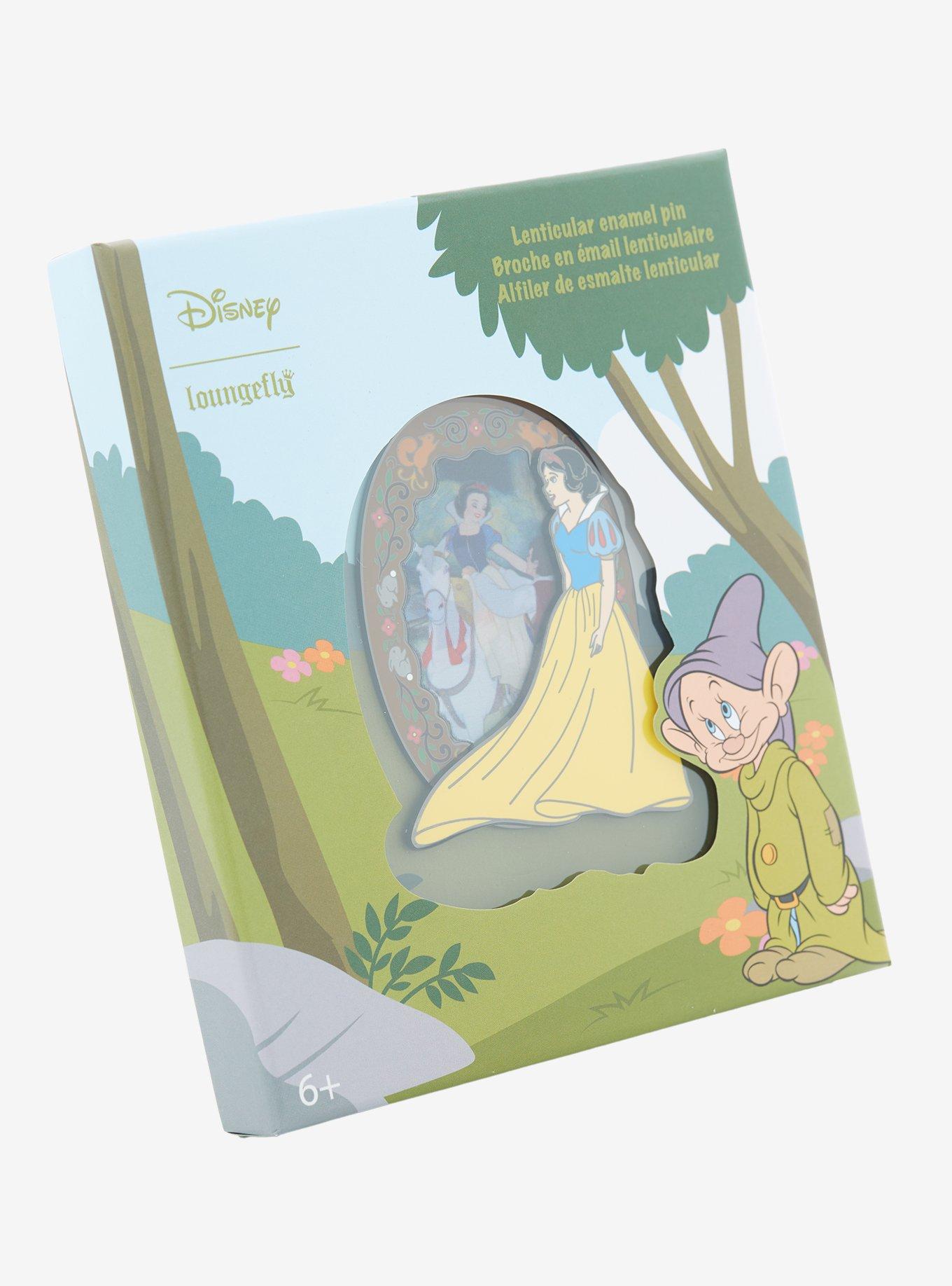 Loungefly Disney Snow White And The Seven Dwarfs Mirror Scene Lenticular Enamel Pin, , alternate
