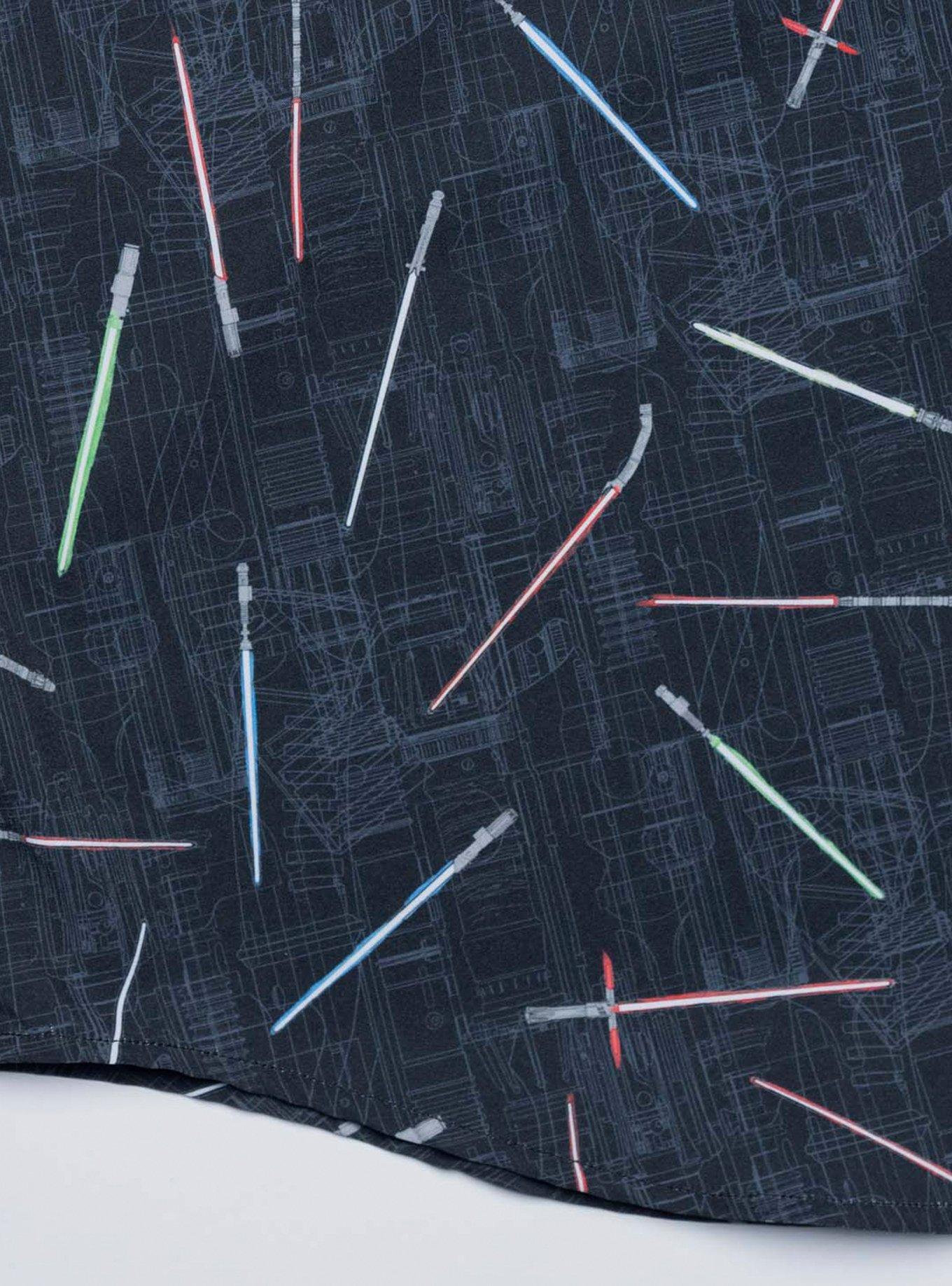 RSVLTS Star Wars A Cut Above The Ordinary KUNUFLEX Short Sleeve Shirt, BLACK, alternate