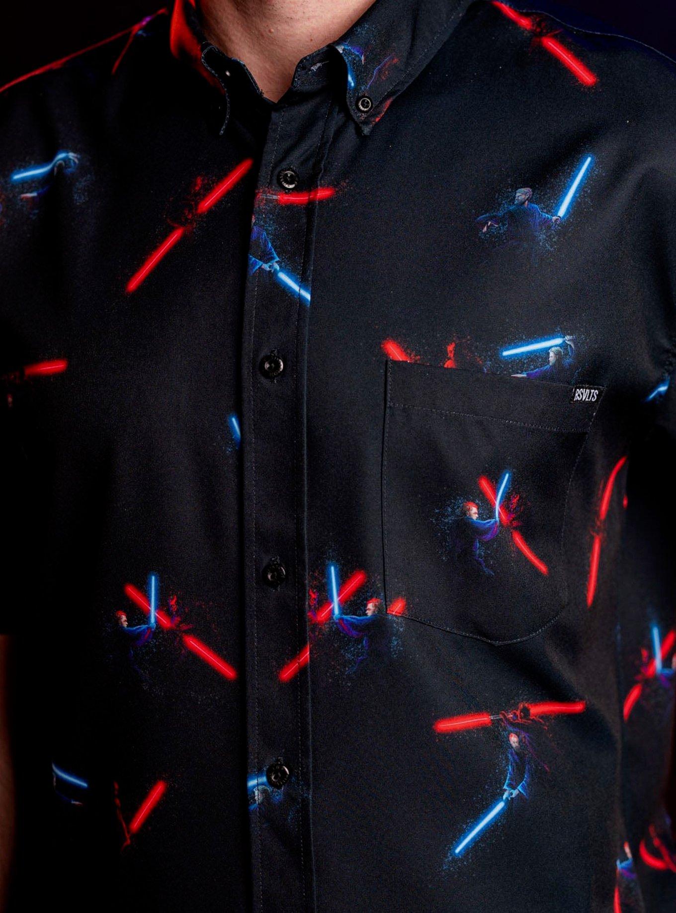 RSVLTS Star Wars Duel of Fates KUNUFLEX Short Sleeve Shirt, BLACK, alternate