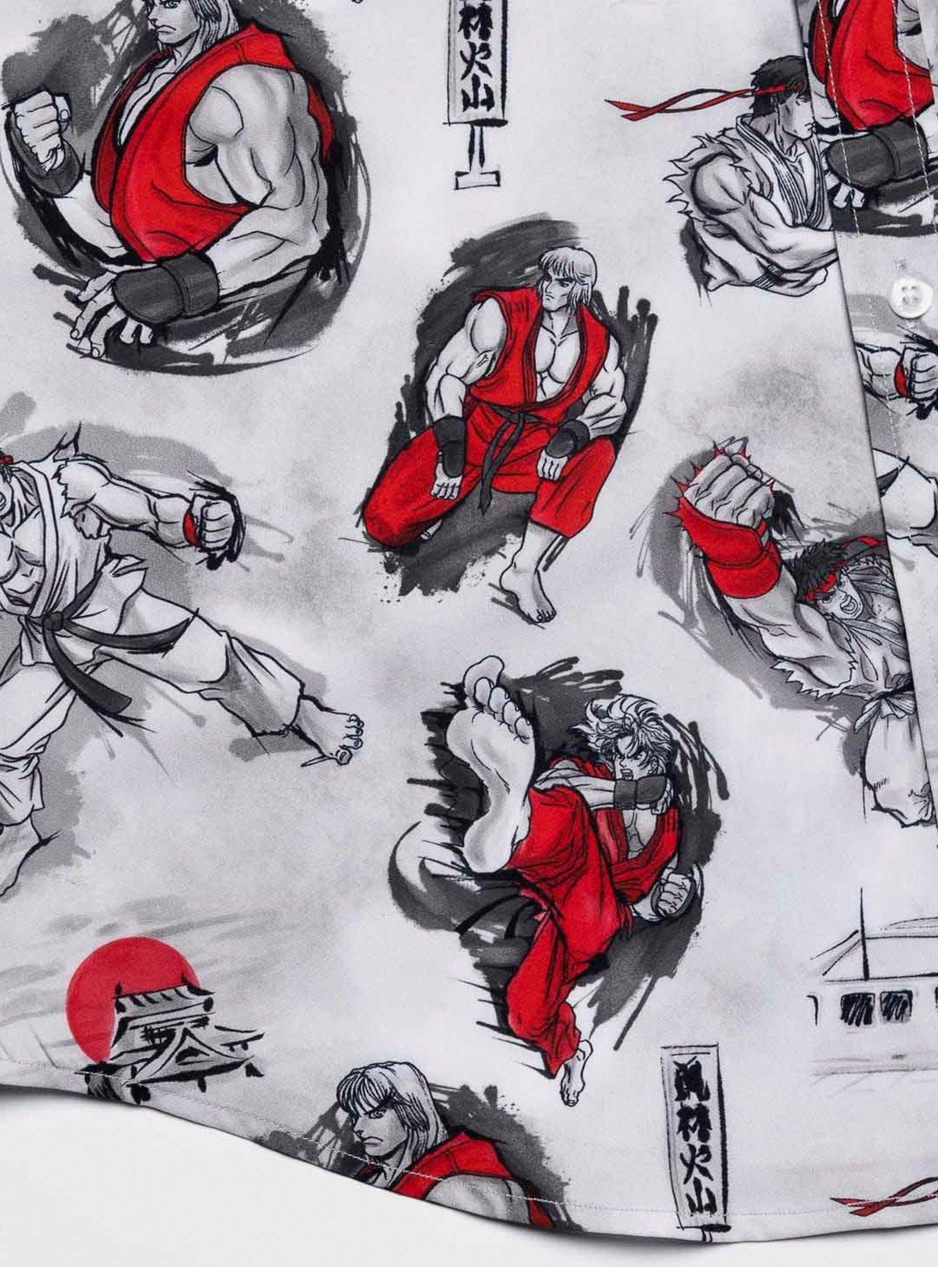 RSVLTS Street Fighter Art of Ansatsuken KUNUFLEX Short Sleeve Shirt, BRIGHT WHITE, alternate