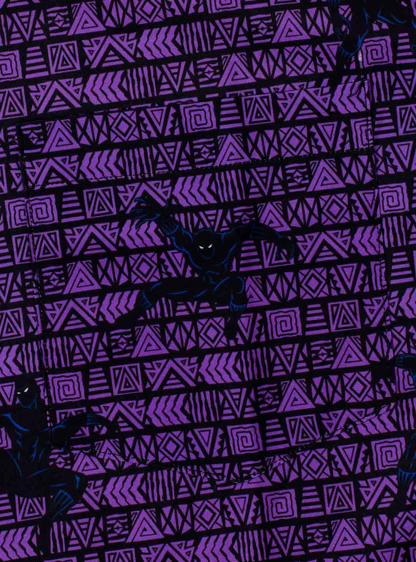 RSVLTS Marvel Black Panther Wakanda Forever KUNUFLEX Short Sleeve Shirt, BLACK, alternate