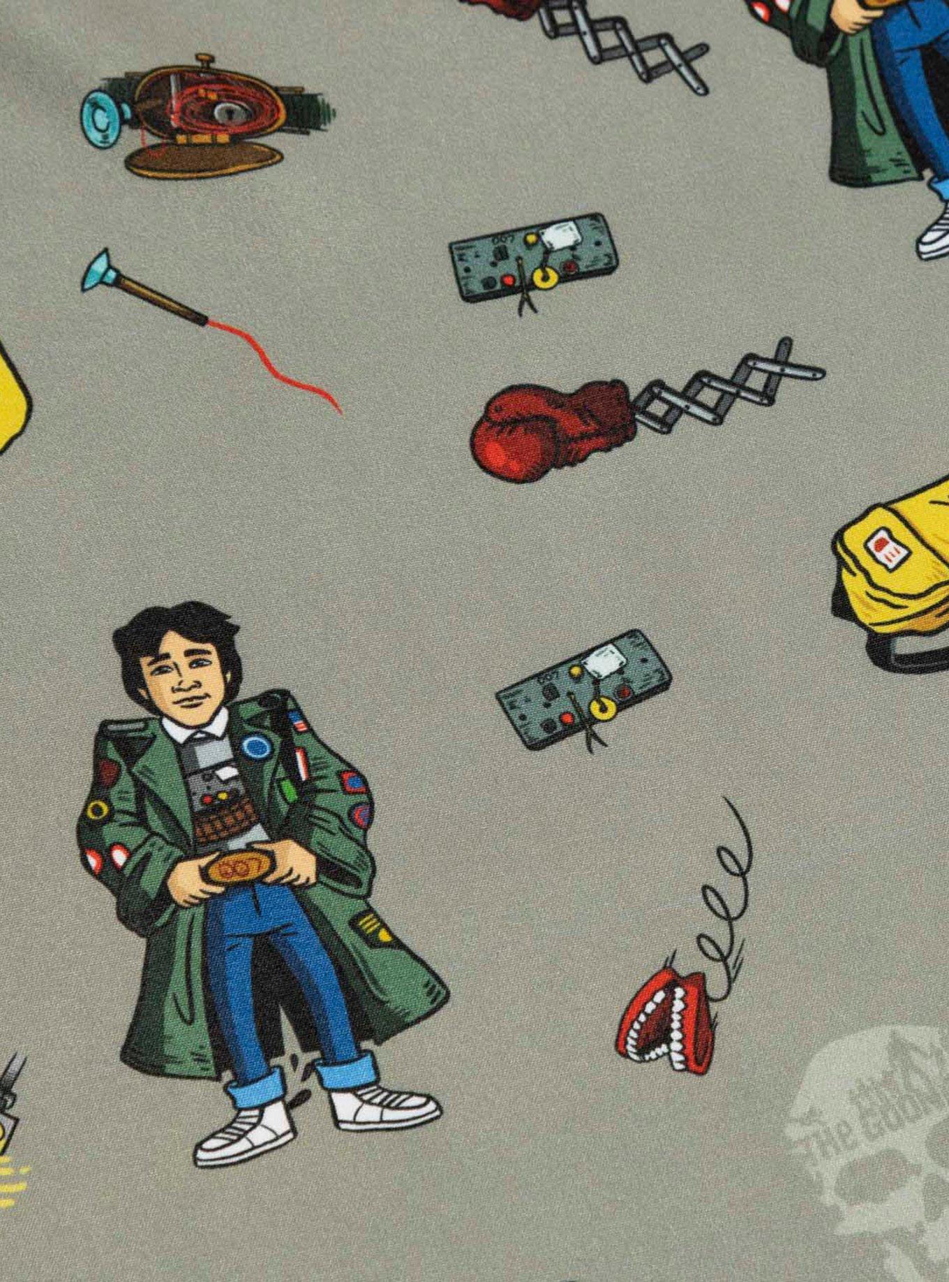 RSVLTS The Goonies Data's Great Inventions KUNUFLEX Short Sleeve Shirt, GREEN, alternate