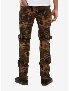 Camouflage & Hardware Straight Leg Pants, , hi-res