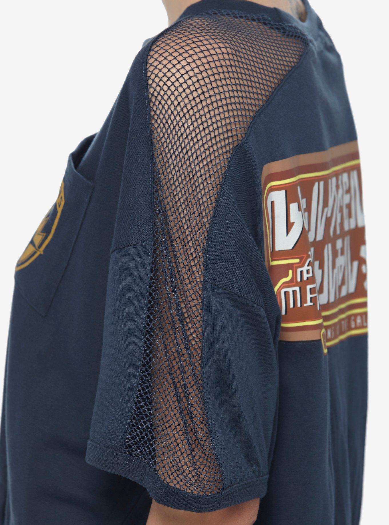 Her Universe Marvel Guardians Of The Galaxy: Volume 3 Rocket Mesh Girls Top, MULTI, alternate