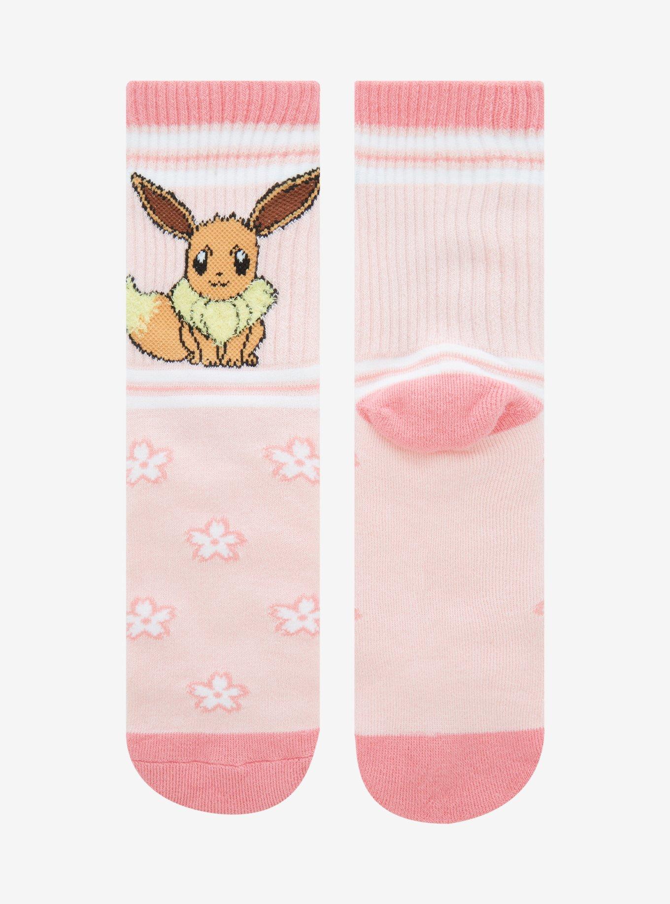 Pokemon Eevee Flower Varsity Crew Socks, , alternate