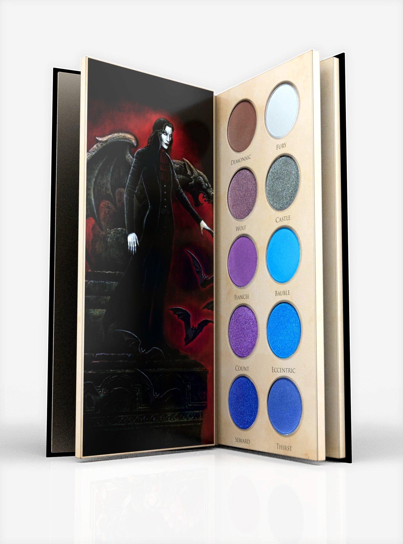 Dracula Bram Stoker Book Eyeshadow Palette, , alternate