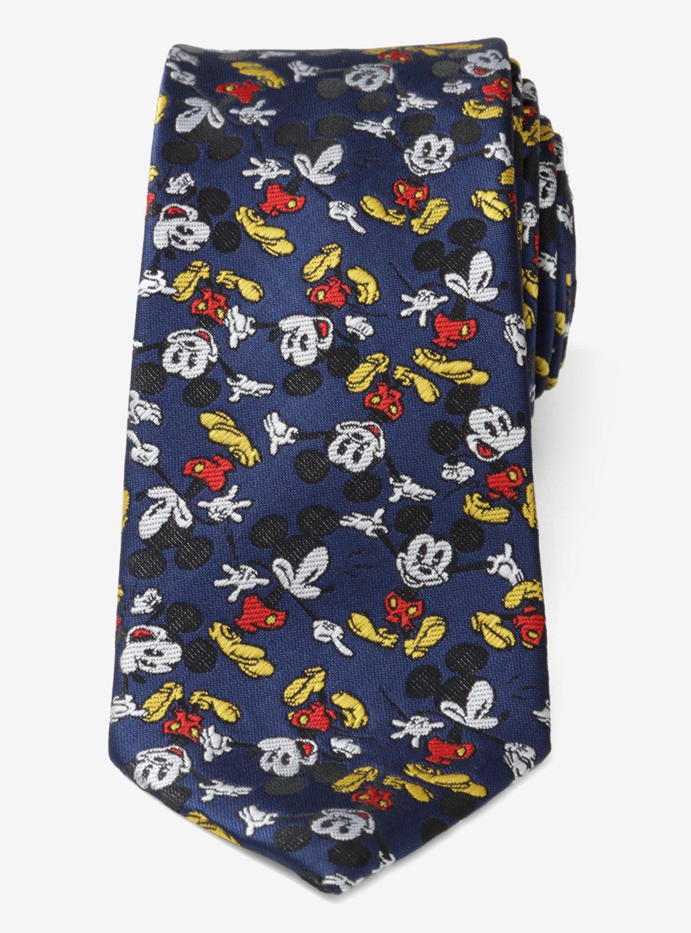 Disney Mickey Mouse Action Navy Men's Tie, , alternate