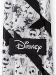 Disney The Nightmare Before Christmas Stripe Black Men's Tie, , alternate