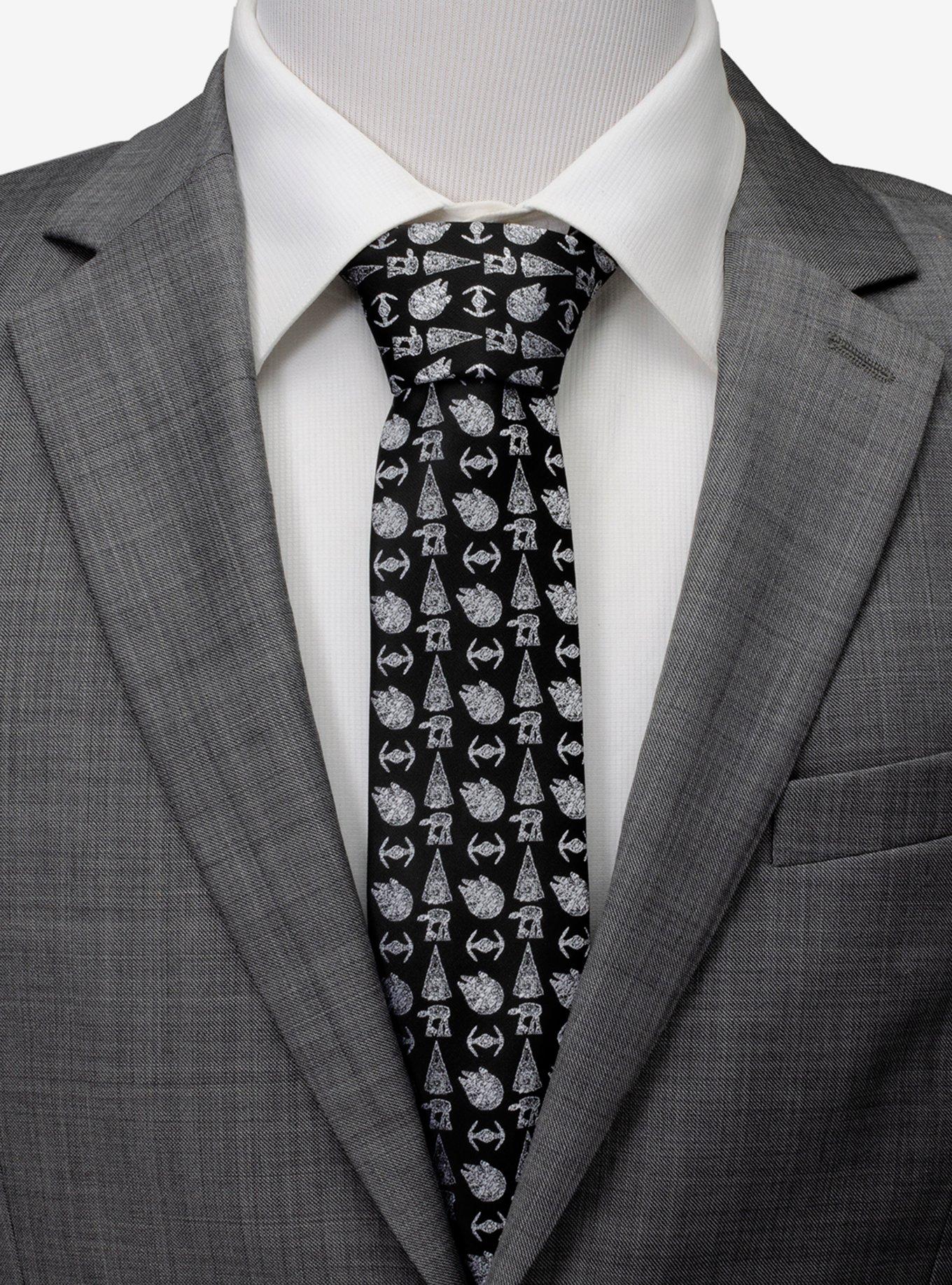 Star Wars Battle Black Men's Tie, , alternate
