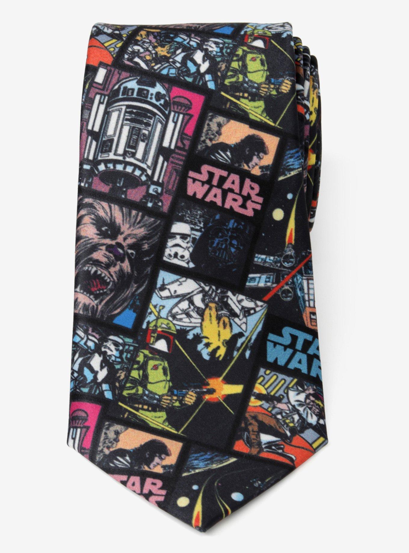 Star Wars Comic Black Men's Tie, , alternate