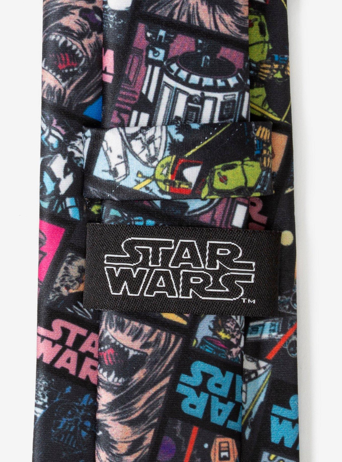 Star Wars Comic Black Men's Tie, , alternate
