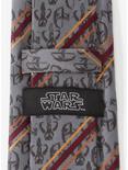 Star Wars The Mandalorian Mando Stripe Gray Men's Tie, , alternate