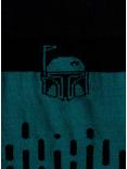 Star Wars The Book Of Boba Fett Hidden Message Green Crew Socks, , alternate
