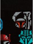 Star Wars The Mandalorian Guild Helmet Black Crew Socks, , alternate