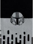 Star Wars The Mandalorian Hidden Message Grey Crew Socks, , alternate