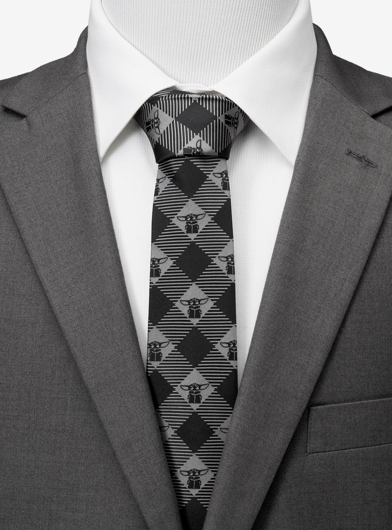 Star Wars The Mandalorian The Child Checkered Men's Tie, , hi-res