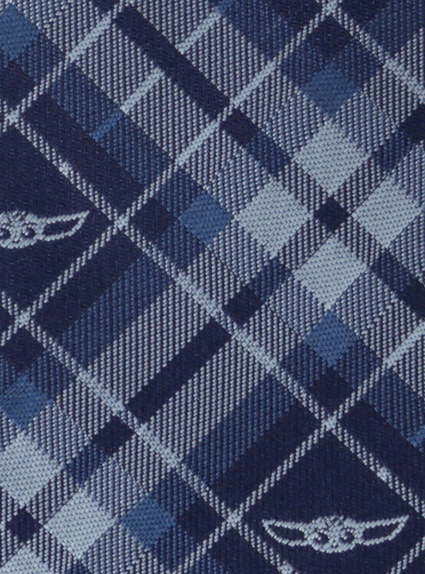 Star Wars The Mandalorian The Child Plaid Blue Men's Tie