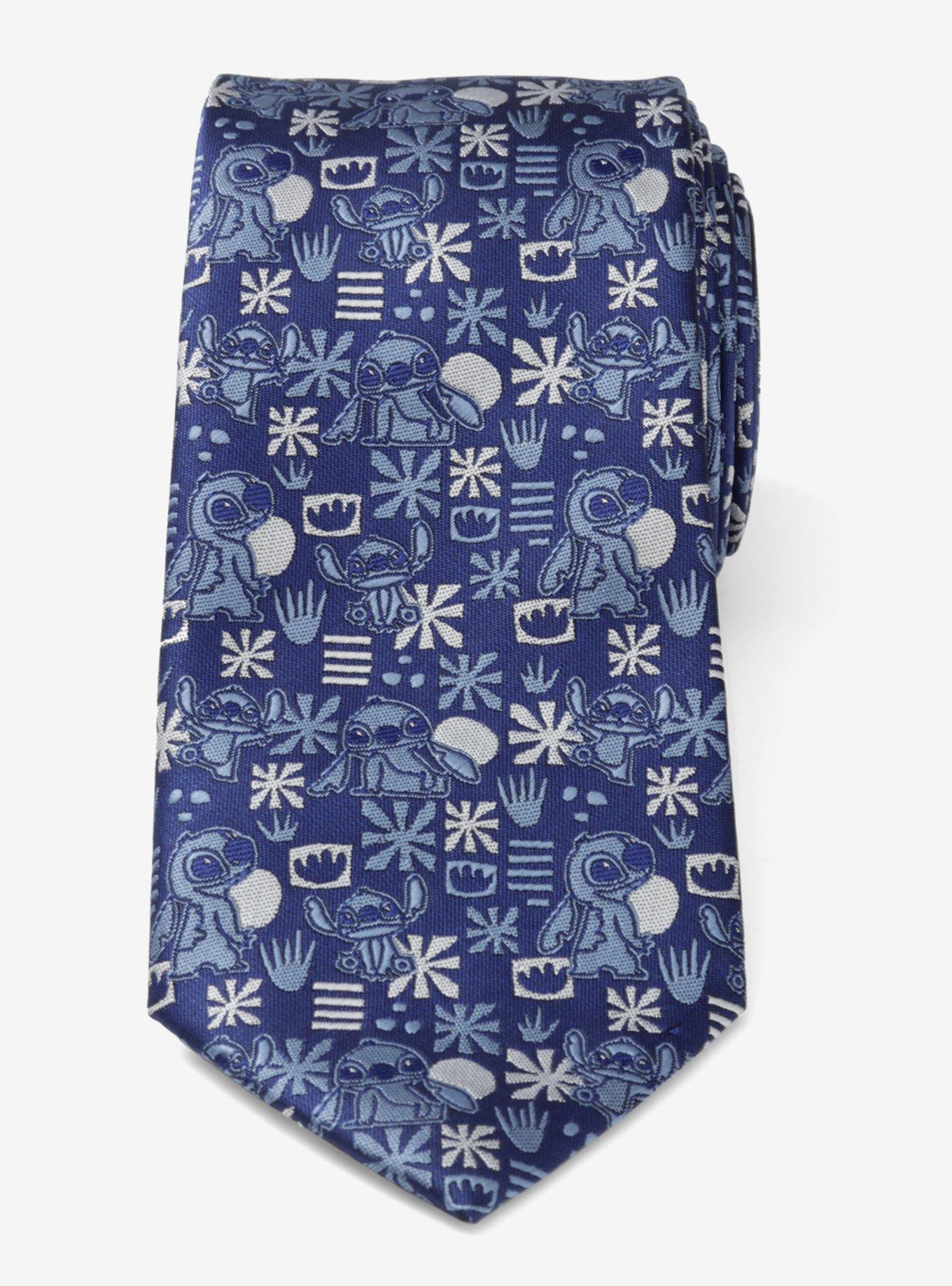 Disney Lilo & Stitch Blue Tropical Men's Tie, , alternate