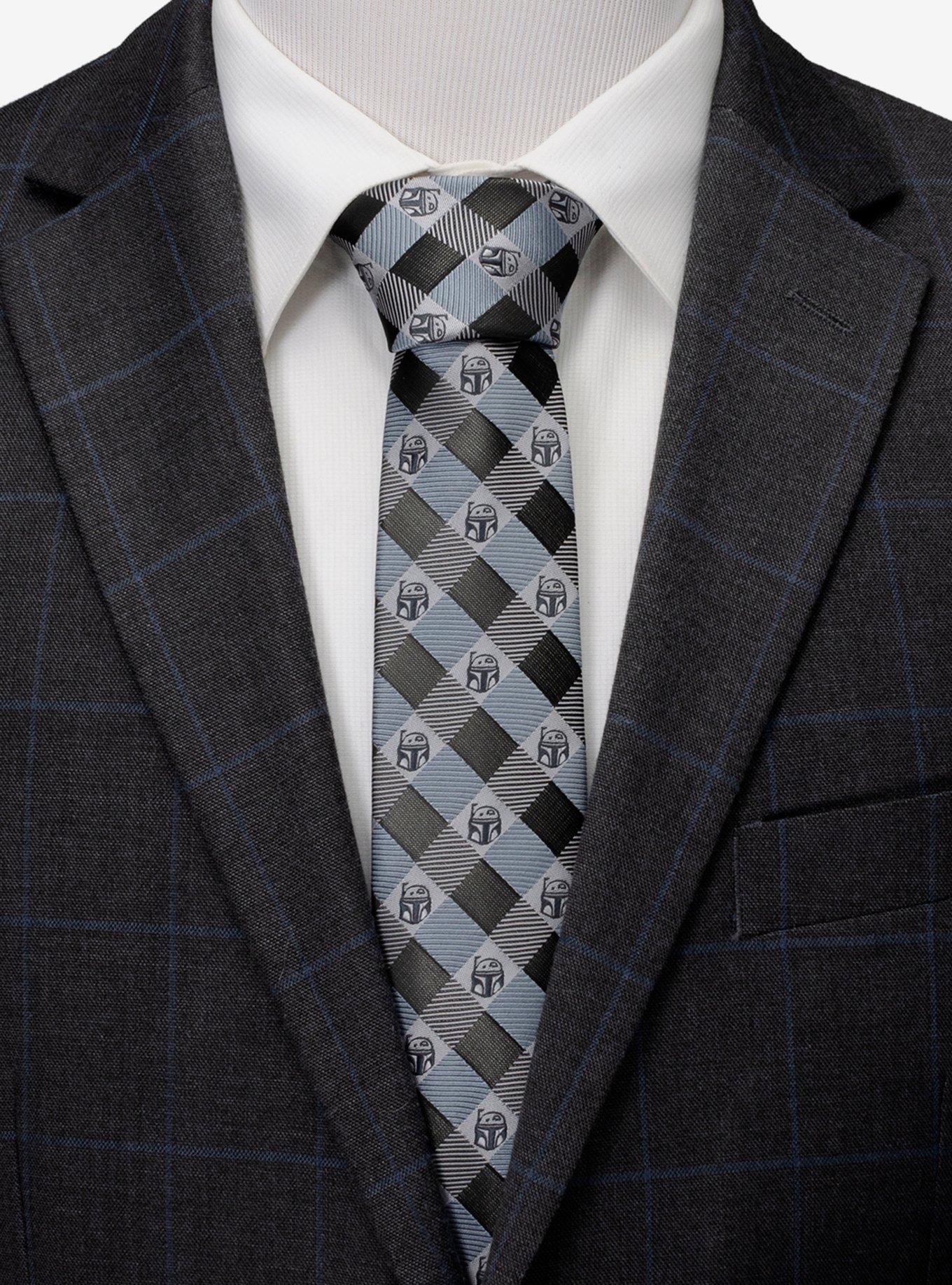 Star Wars The Book Of Boba Fett "As You Wish" Plaid Men's Tie, , hi-res