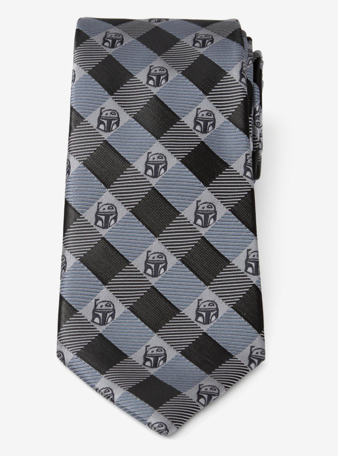 Star Wars The Book Of Boba Fett "As You Wish" Plaid Men's Tie, , alternate