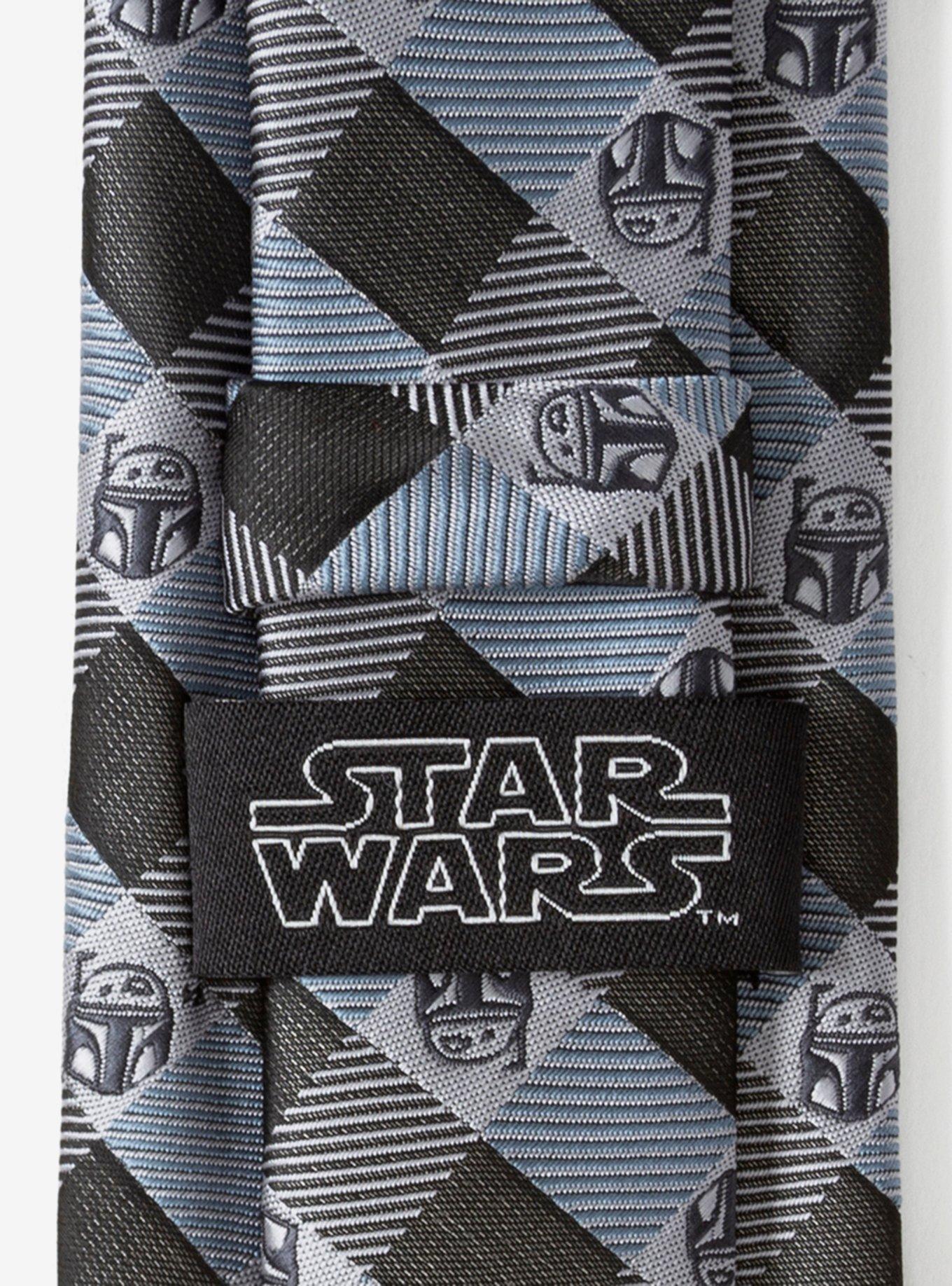 Star Wars The Book Of Boba Fett "As You Wish" Plaid Men's Tie, , alternate
