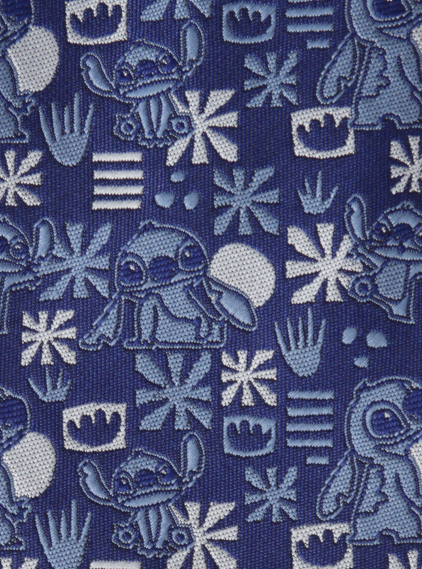 Disney Lilo & Stitch Blue Tropical Men's Tie, , alternate