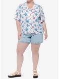 Disney Lilo & Stitch Tropical Pastel Girls Woven Button-Up Plus Size, MULTI, alternate