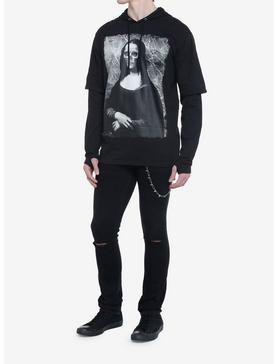Social Collision Mona Lisa Skull Twofer Long-Sleeve T-Shirt, , hi-res