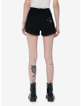 Black Celestial Mom Shorts, , hi-res