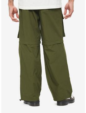 Green Cargo Zip-Off Pants, , hi-res
