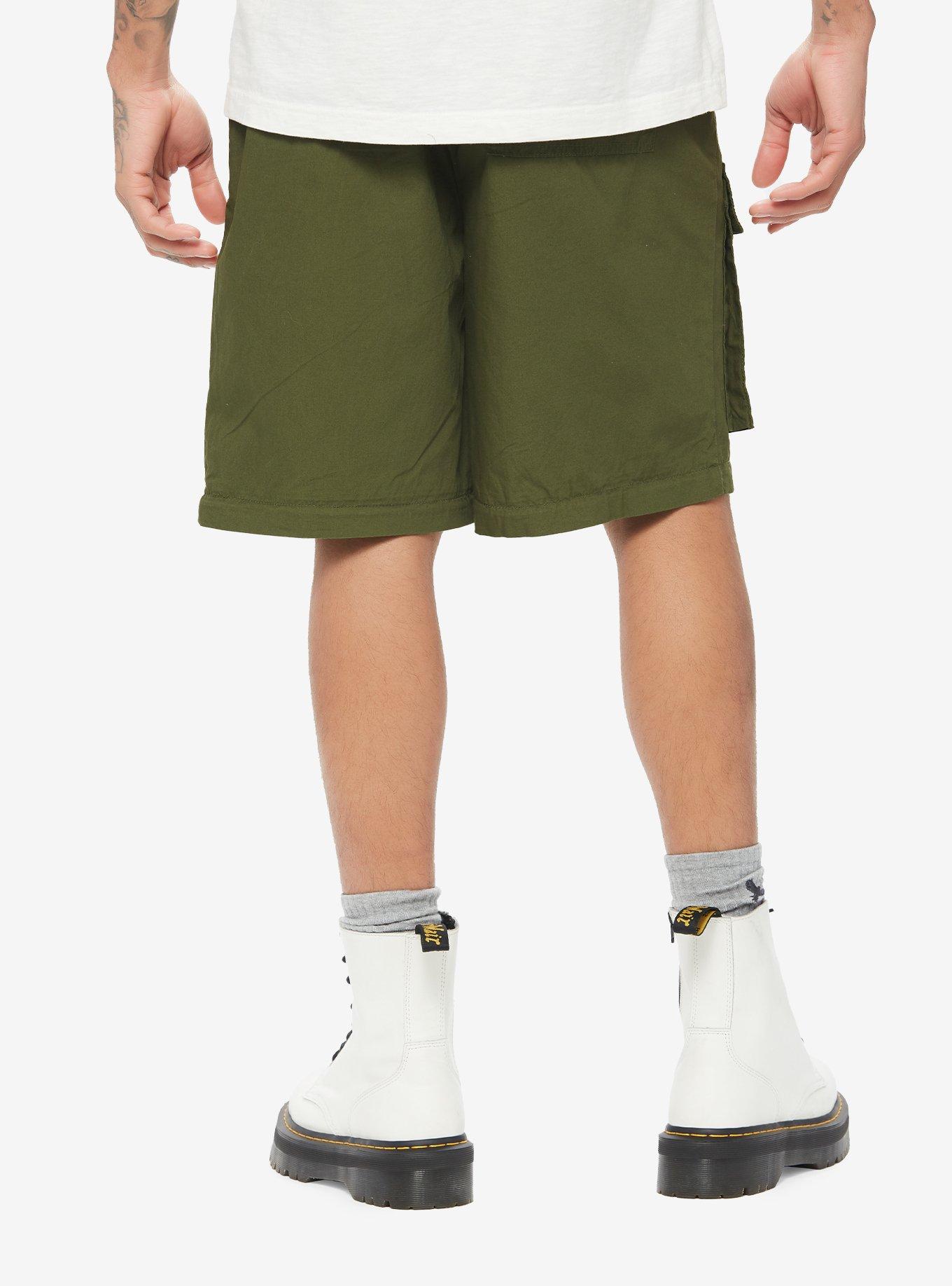 Green Cargo Zip-Off Pants, GREEN, alternate