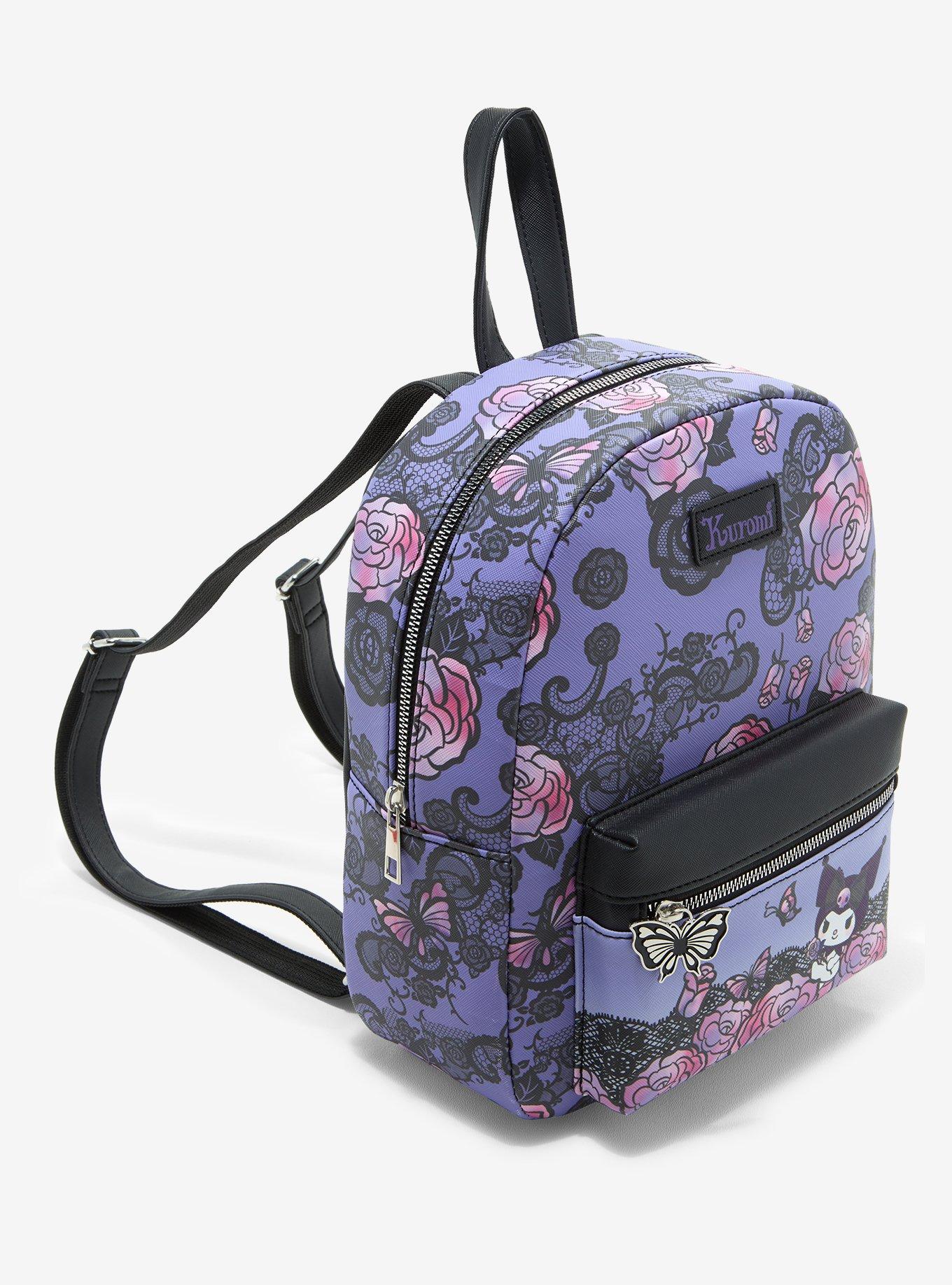 Kuromi Roses Lace Mini Backpack, , alternate