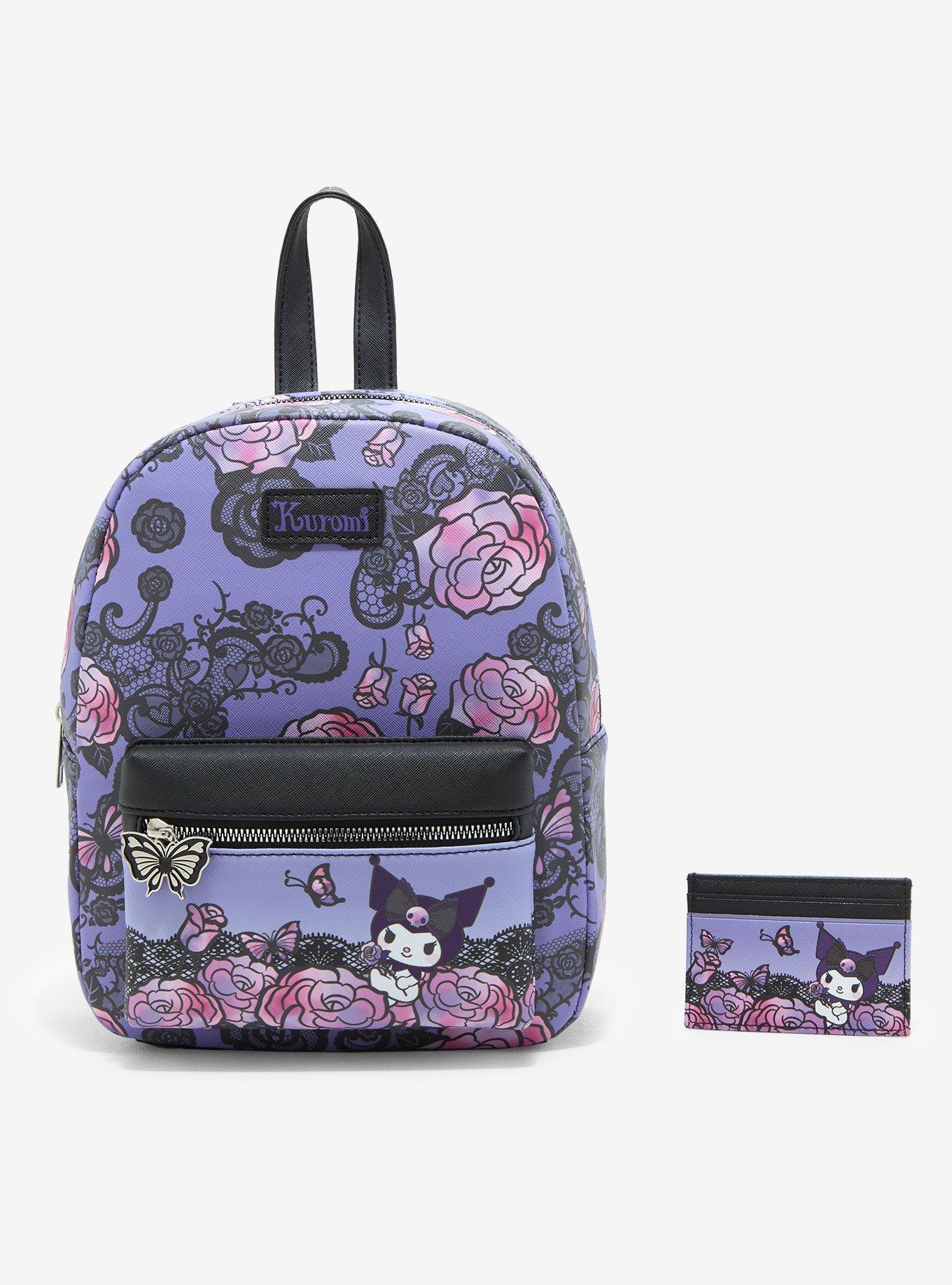 Kuromi Roses Lace Mini Backpack, , alternate
