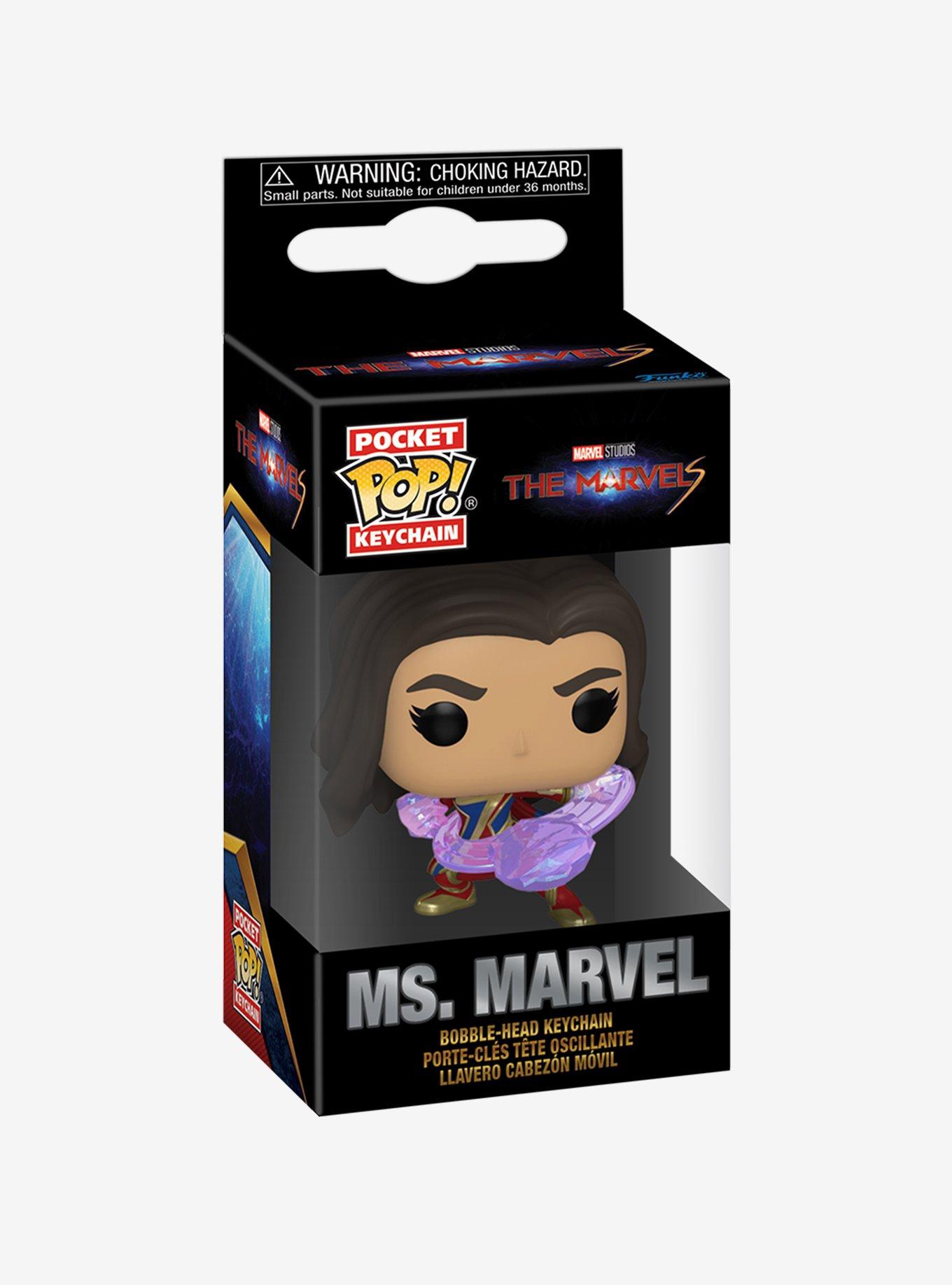 Funko Pocket Pop! Marvel The Marvels Ms. Marvel Vinyl Bobble-Head Keychain, , alternate