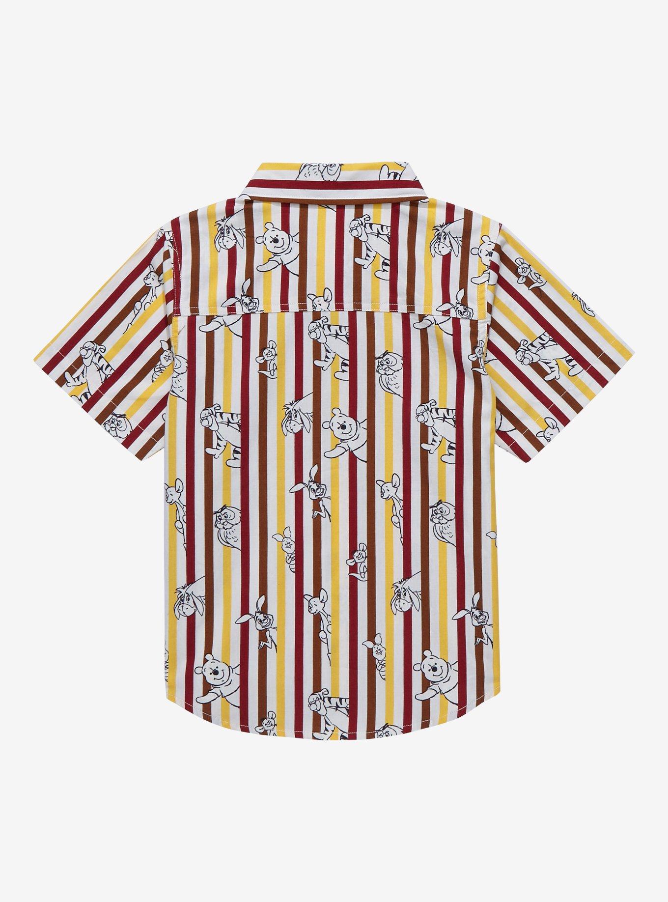 Disney Winnie the Pooh Multi-Stripe Toddler Woven Button-Up - BoxLunch Exclusive, MULTI STRIPE, alternate