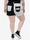 Her Universe Star Wars Vader Stormtrooper Split Mom Shorts Plus Size Her Universe Exclusive, BLACK  WHITE, alternate