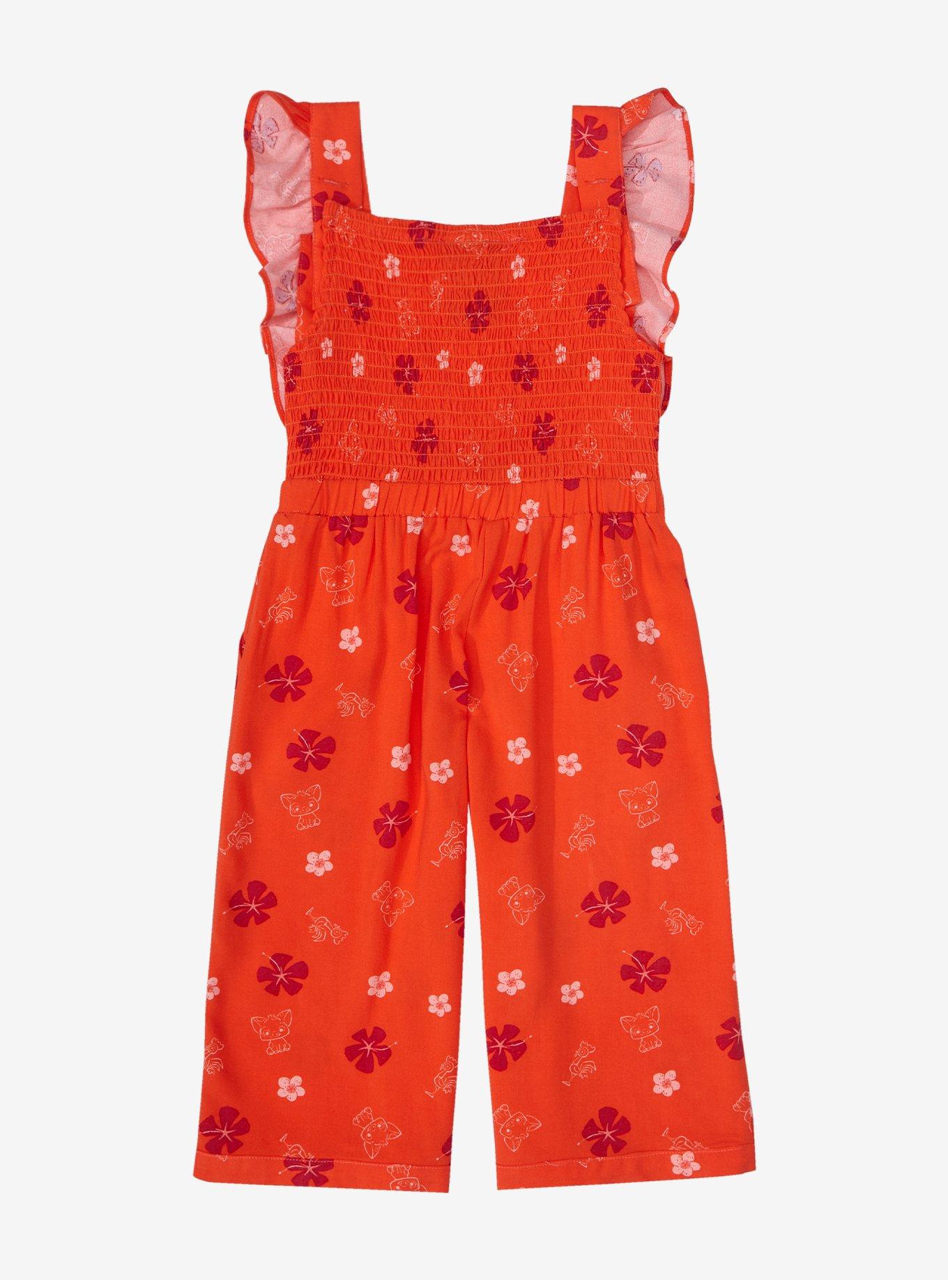 Disney Moana Baby Moana Toddler Ruffle Romper - BoxLunch Exclusive, RED, alternate