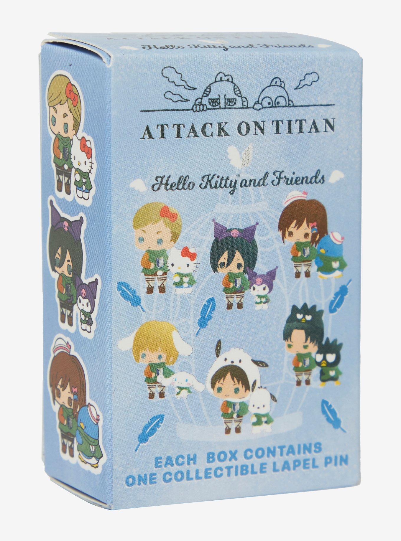 Sanrio Hello Kitty and Friends x Attack on Titan Character Pairs Blind Box Enamel Pin - BoxLunch Exclusive, , hi-res