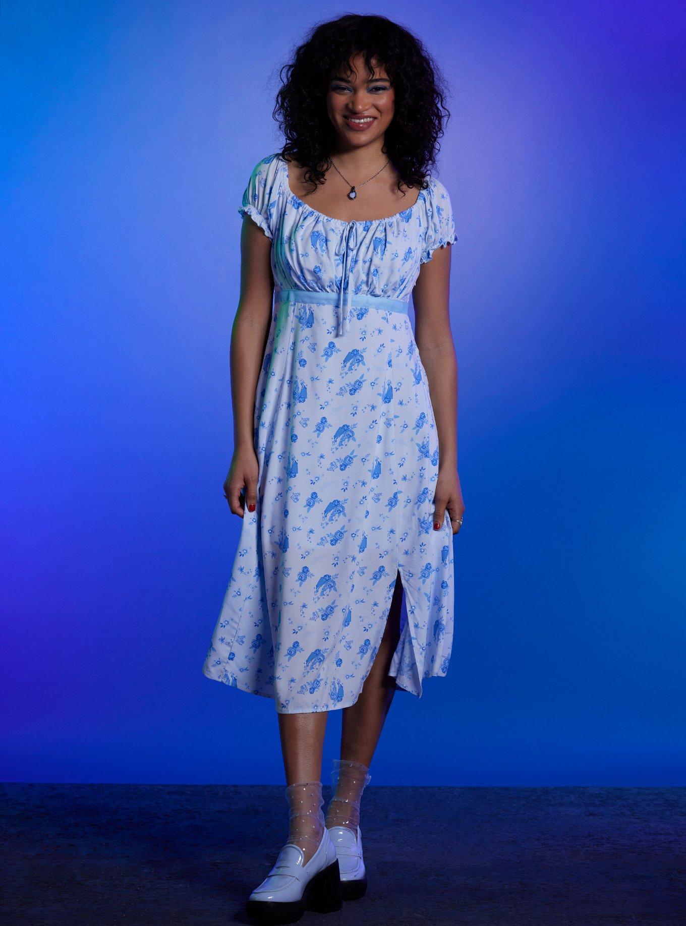 Disney Peter Pan Wendy Floral Midi Dress, MULTI, alternate