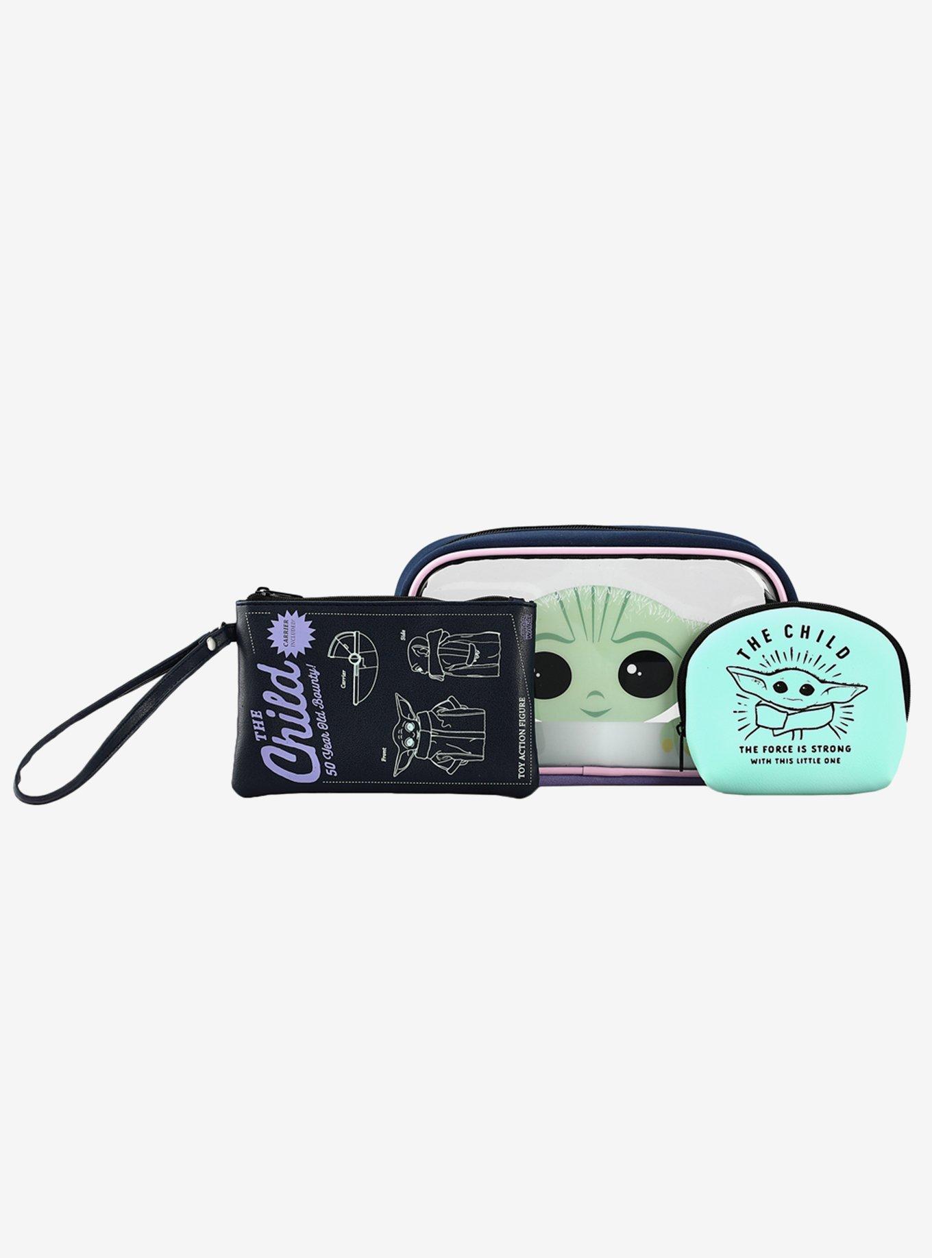 Star Wars The Mandalorian Grogu Makeup Bag Set, , alternate