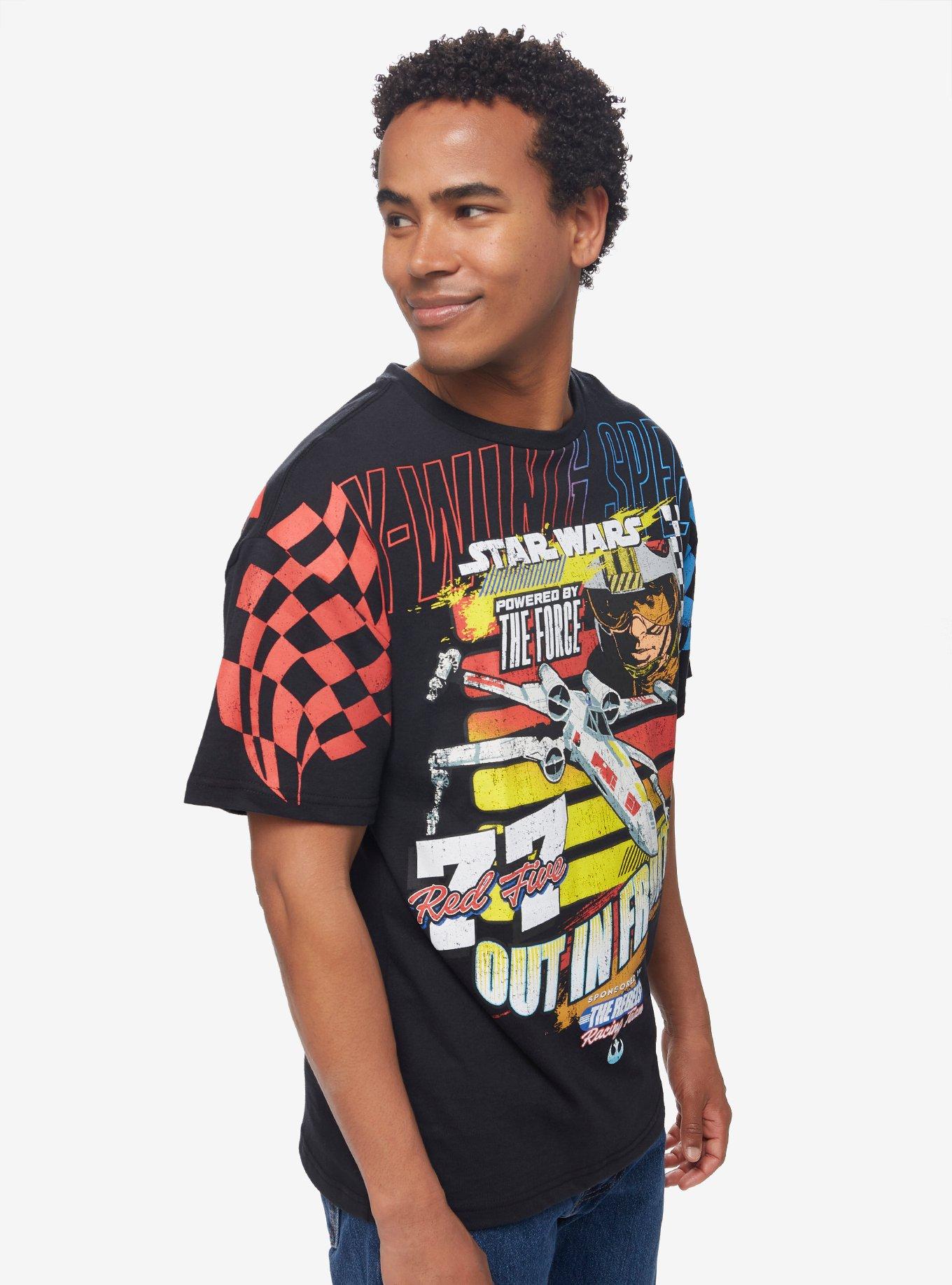 Star Wars Rebels X-Wing Racing T-Shirt - BoxLunch Exclusive, BLACK, alternate