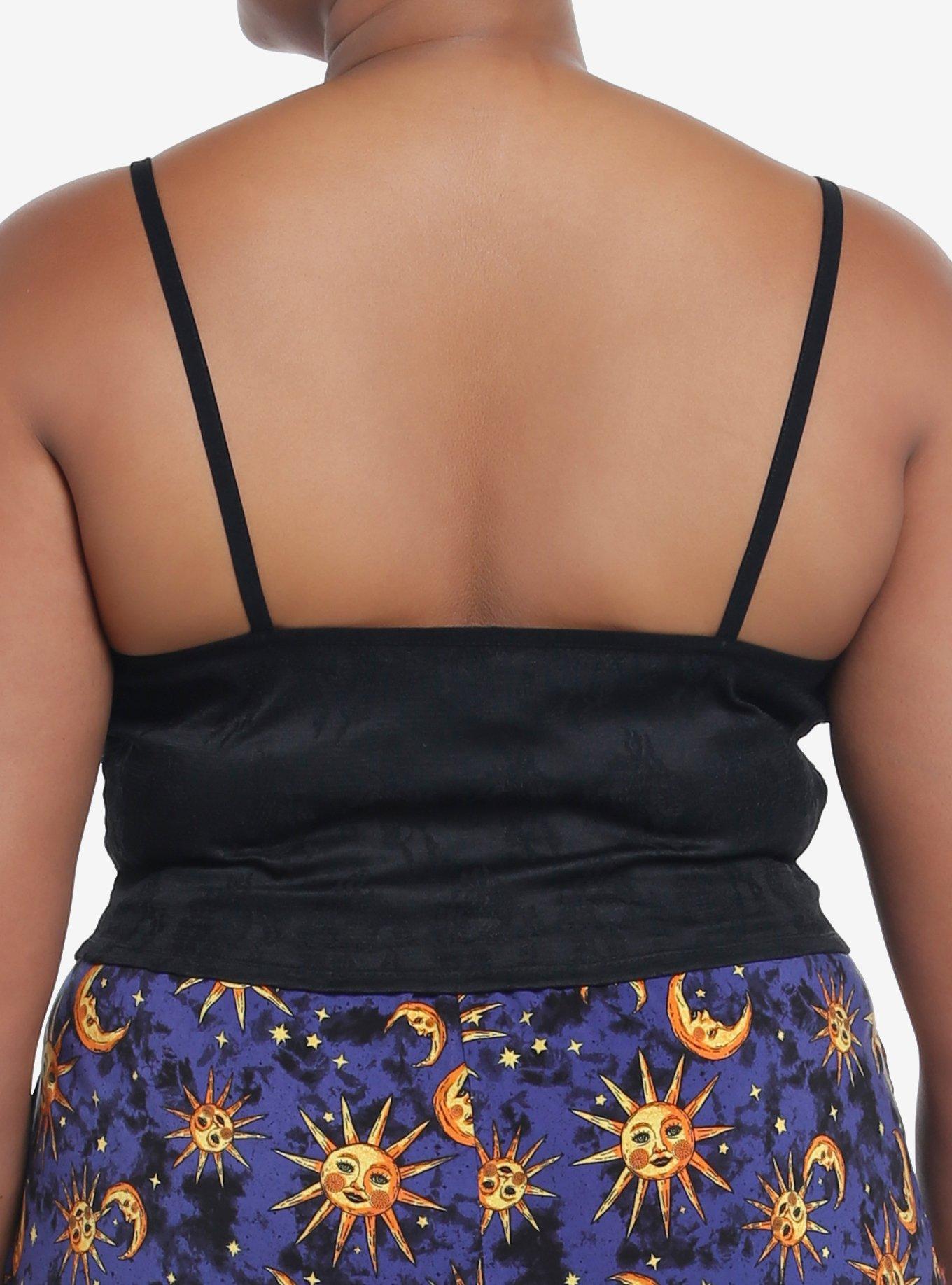 Cosmic Aura Celestial Embroidered Lace Girls Tank Top Plus Size, MULTI, alternate